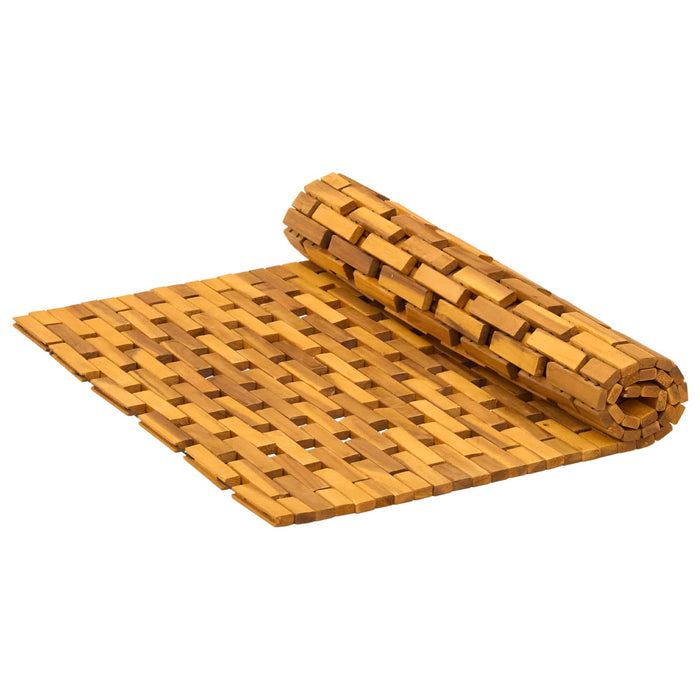 Covorașe de baie natural 65 x 100 cm Lemn Solid de Acacia WALTI