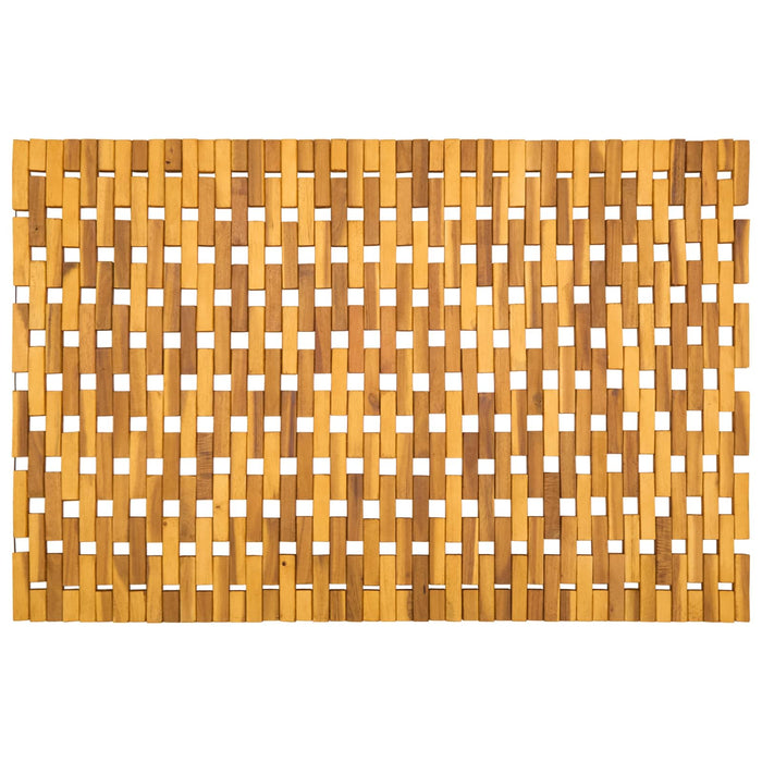 Covorașe de baie natural 65 x 100 cm Lemn Solid de Acacia WALTI