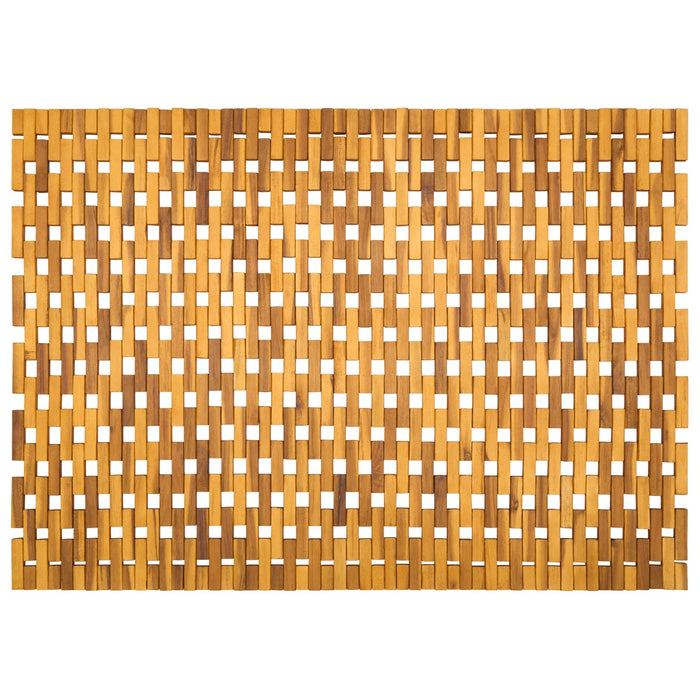 Covorașe de baie natural 85 x 120 cm Lemn Solid de Acacia WALTI