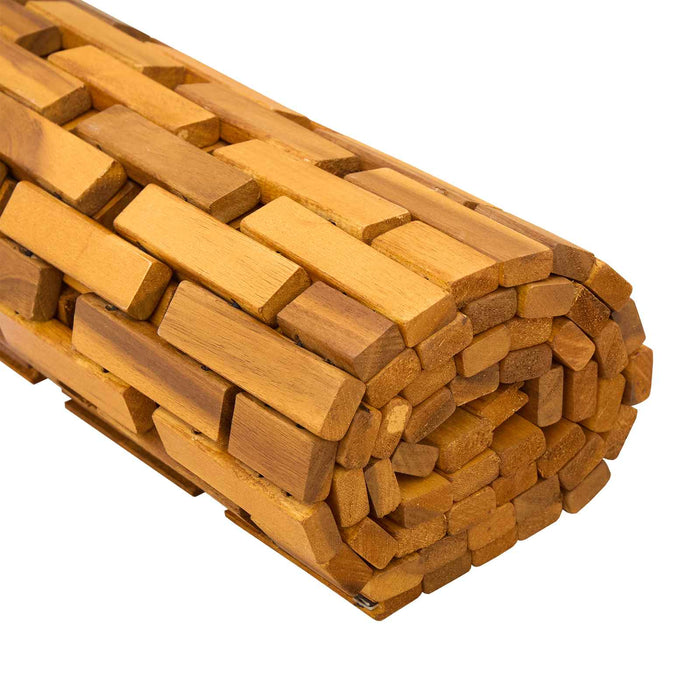 Covorașe de baie natural 95 x 140 cm Lemn Solid de Acacia WALTI