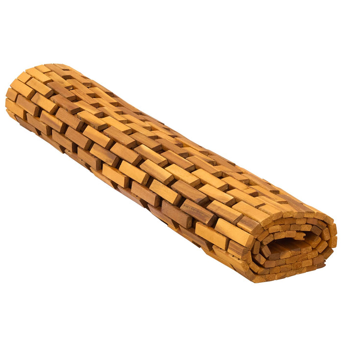 Covorașe de baie natural 95 x 140 cm Lemn Solid de Acacia WALTI