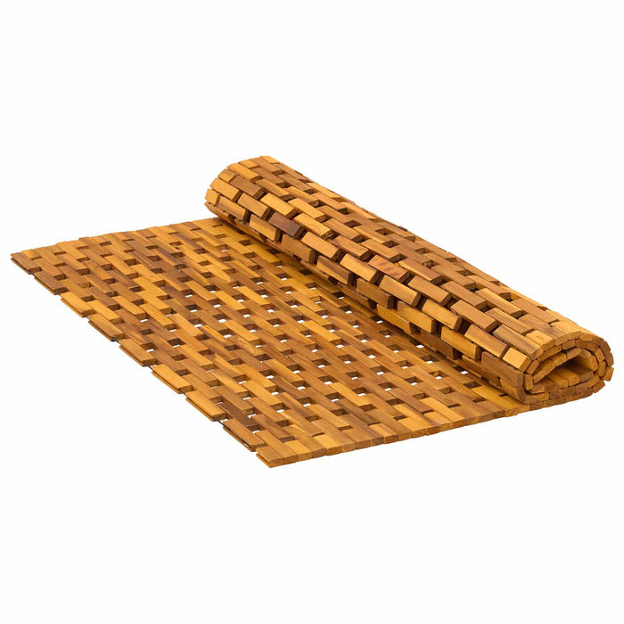 Covorașe de baie natural 95 x 140 cm Lemn Solid de Acacia WALTI