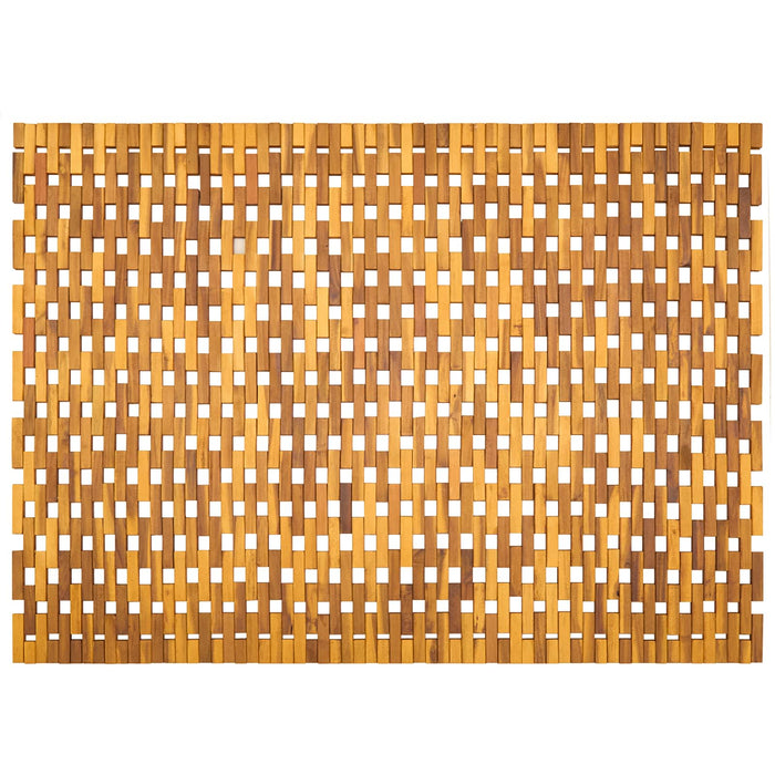 Covorașe de baie natural 95 x 140 cm Lemn Solid de Acacia WALTI