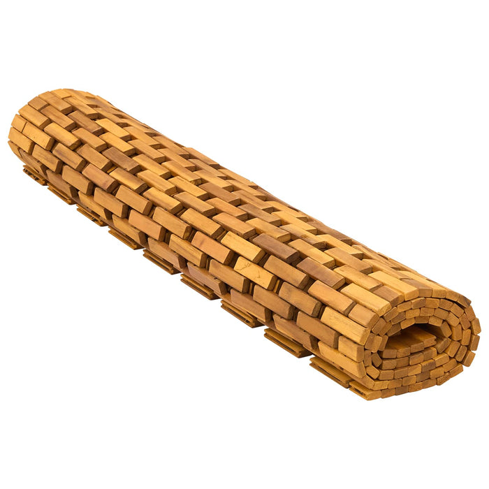 Covorașe de baie natural 105 x 160 cm Lemn Solid de Acacia WALTI
