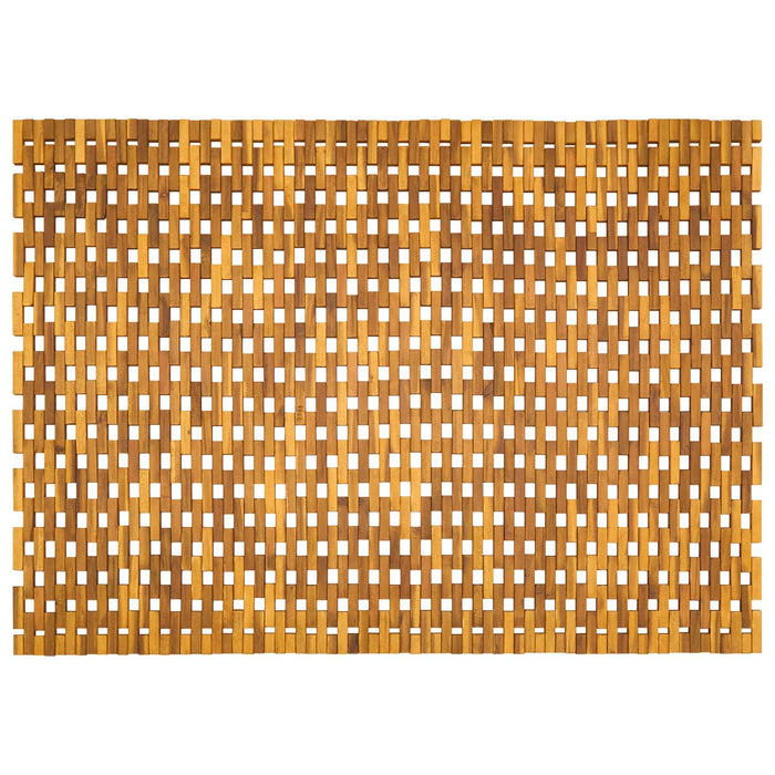 Covorașe de baie natural 105 x 160 cm Lemn Solid de Acacia WALTI