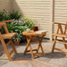 Masă de bistro natural Ø45 x 45 cm Lemn Solid de Acacia - WALTI WALTI