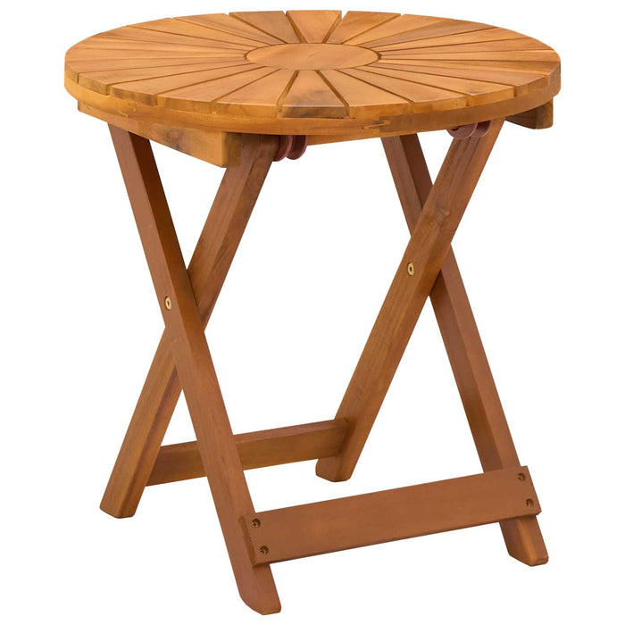 Masă de bistro natural Ø45 x 45 cm Lemn Solid de Acacia - WALTI WALTI