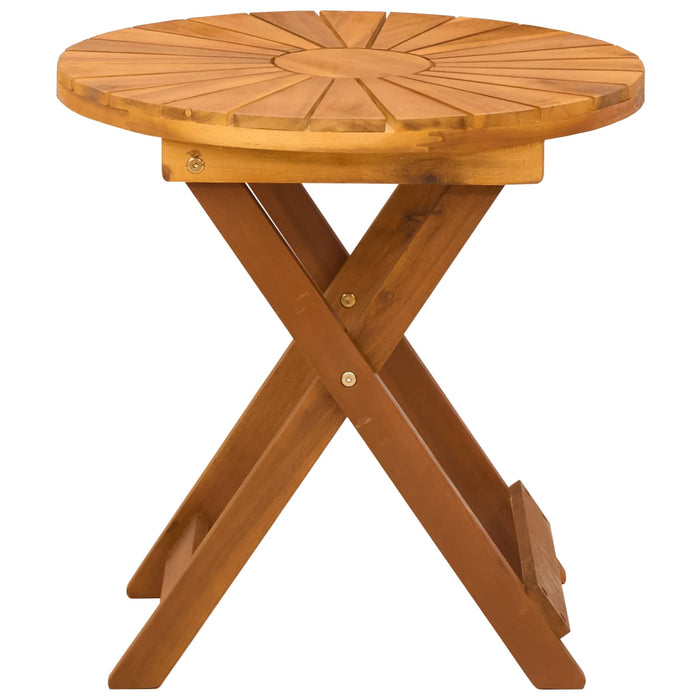 Masă de bistro natural Ø45 x 45 cm Lemn Solid de Acacia - WALTI WALTI