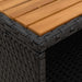 Dulap cu raft Negru 70 x 50 x 87 cm Poliester și Rattan Roly - WALTI WALTI
