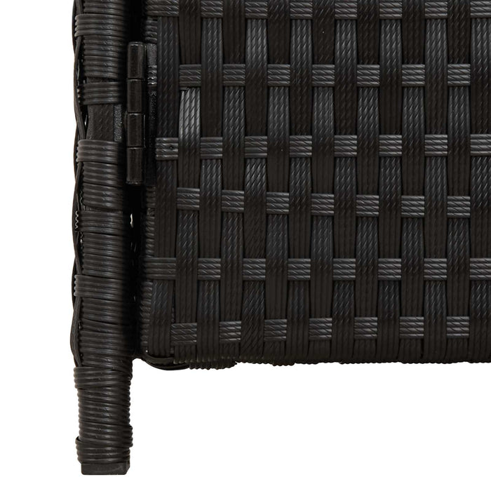 Dulap cu raft Negru 70 x 50 x 87 cm Poliester și Rattan Roly - WALTI WALTI