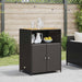 Dulap cu raft Negru 70 x 50 x 87 cm Poliester și Rattan Roly - WALTI WALTI
