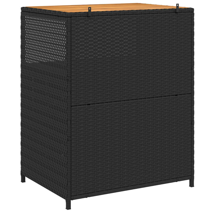 Dulap cu raft Negru 70 x 50 x 87 cm Poliester și Rattan Roly - WALTI WALTI