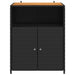Dulap cu raft Negru 70 x 50 x 87 cm Poliester și Rattan Roly - WALTI WALTI