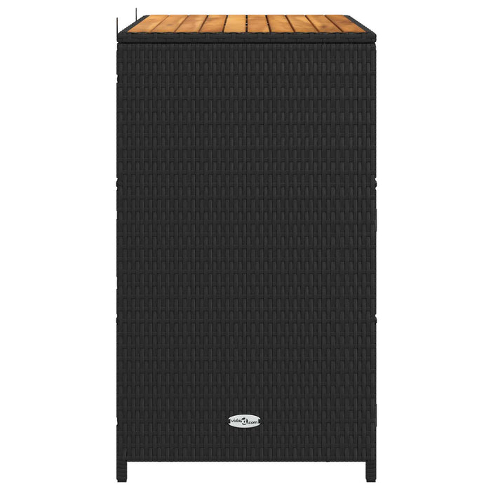Dulap cu raft Negru 70 x 50 x 87 cm Poliester și Rattan Roly - WALTI WALTI