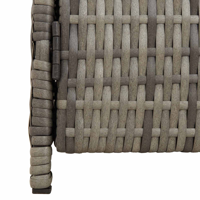 Dulap cu raft Gri 70 x 50 x 87 cm Poliester și Rattan Roly - WALTI WALTI