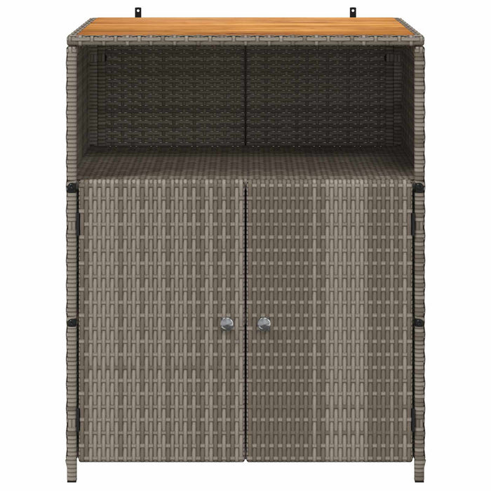 Dulap cu raft Gri 70 x 50 x 87 cm Poliester și Rattan Roly - WALTI WALTI