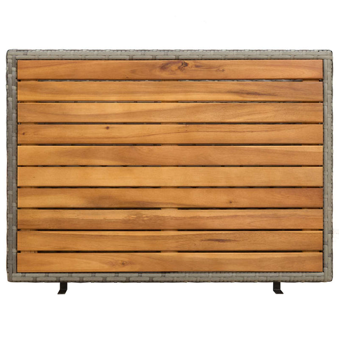 Dulap cu raft Gri 70 x 50 x 87 cm Poliester și Rattan Roly - WALTI WALTI