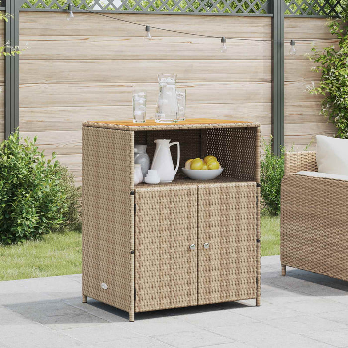 Dulap cu raft Bej 70 x 50 x 87 cm Poliester și Rattan Roly - WALTI WALTI