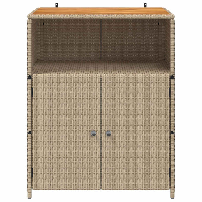 Dulap cu raft Bej 70 x 50 x 87 cm Poliester și Rattan Roly - WALTI WALTI