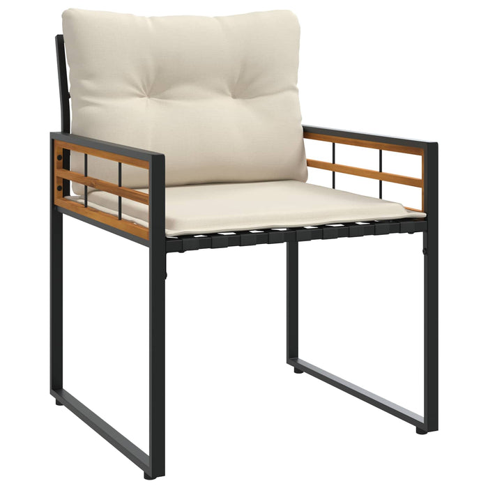Set de Mobilier pentru Exterior cu pernă 4 pcs Crem - WALTI WALTI