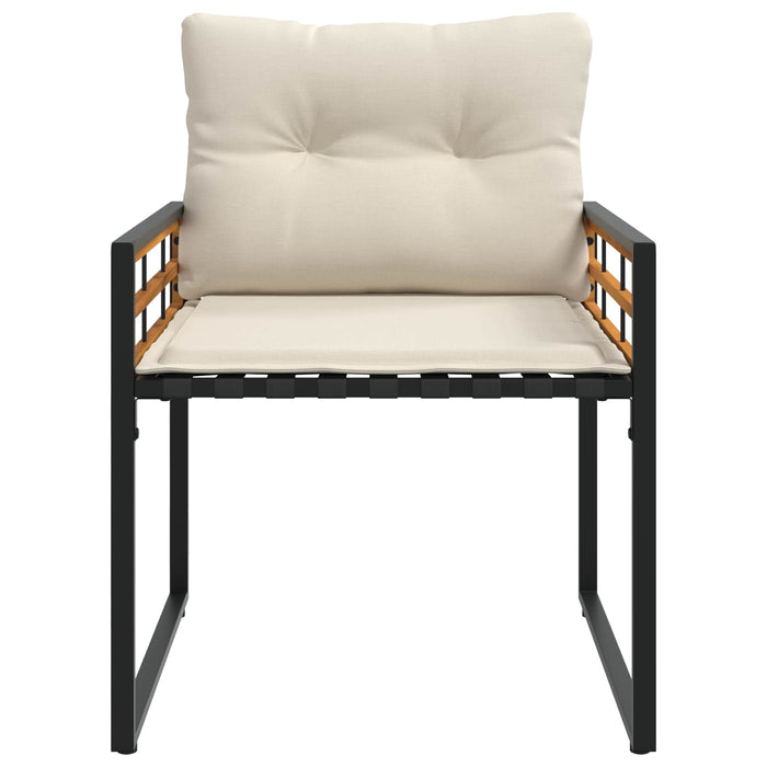 Set de Mobilier pentru Exterior cu pernă 4 pcs Crem - WALTI WALTI