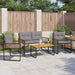 Set de Mobilier pentru Exterior cu pernă 4 pcs Gri deschis - WALTI WALTI