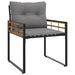 Set de Mobilier pentru Exterior cu pernă 4 pcs Gri deschis - WALTI WALTI