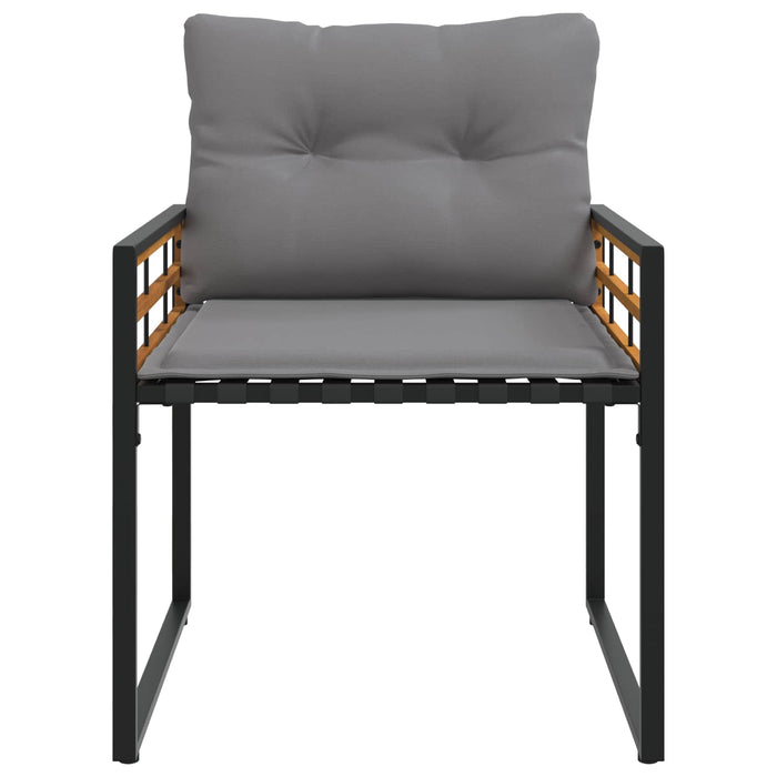 Set de Mobilier pentru Exterior cu pernă 4 pcs Gri deschis - WALTI WALTI