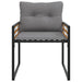 Set de Mobilier pentru Exterior cu pernă 4 pcs Gri deschis - WALTI WALTI