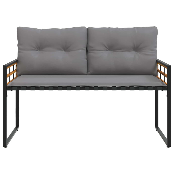 Set de Mobilier pentru Exterior cu pernă 4 pcs Gri deschis - WALTI WALTI