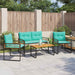 Set de Mobilier pentru Exterior cu pernă 4 pcs Turcoaz - WALTI WALTI