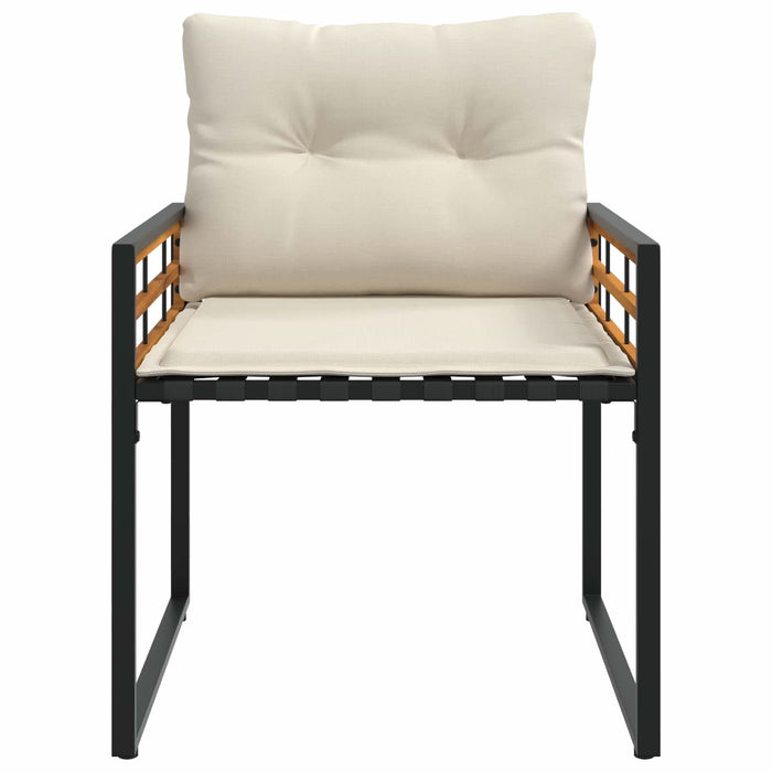 Set de Mobilier pentru Exterior cu pernă 3 pcs Crem - WALTI WALTI