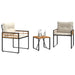 Set de Mobilier pentru Exterior cu pernă 3 pcs Crem - WALTI WALTI