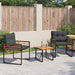 Set de Mobilier pentru Exterior cu pernă 3 pcs Gri închis - WALTI WALTI