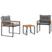 Set de Mobilier pentru Exterior cu pernă 3 pcs Gri deschis - WALTI WALTI