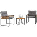 Set de Mobilier pentru Exterior cu pernă 3 pcs Gri deschis - WALTI WALTI
