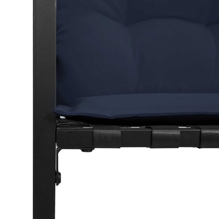 Set de Mobilier pentru Exterior cu pernă 3 pcs Bleumarin - WALTI WALTI