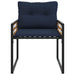 Set de Mobilier pentru Exterior cu pernă 3 pcs Bleumarin - WALTI WALTI