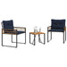 Set de Mobilier pentru Exterior cu pernă 3 pcs Bleumarin - WALTI WALTI