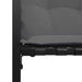Bancă cu strat din lemn cu pernă Gri deschis 114 x 55 x 77 cm - WALTI WALTI