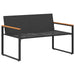 bancă cu pernă Negru și Alb crem 115 x 65 x 72 cm Ratan - WALTI WALTI
