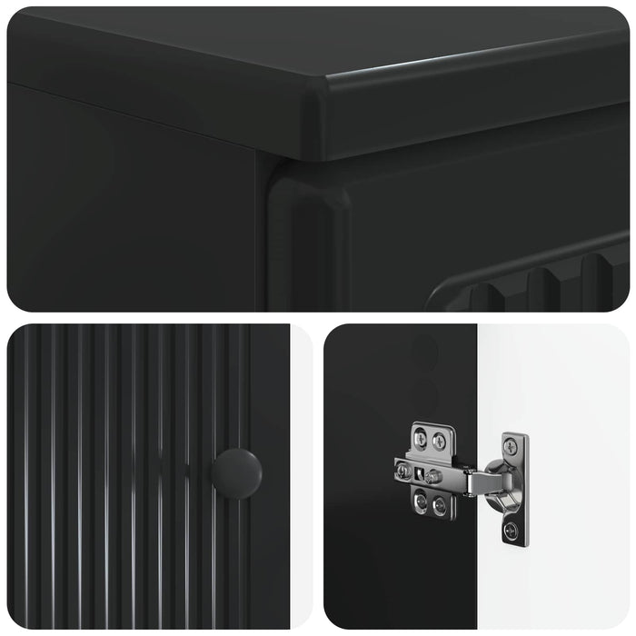 Dulap pentru Chiuveta de Baie EDE Negru 59,5 x 31,5 x 59 cm - WALTI WALTI