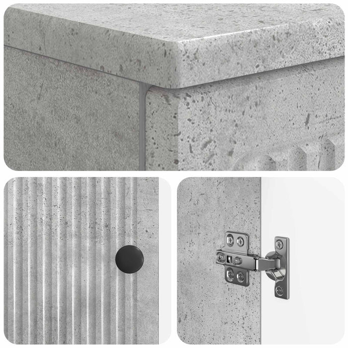 Dulap pentru Chiuveta de Baie EDE Gri Beton 59,5 x 31,5 x 59 cm - WALTI WALTI