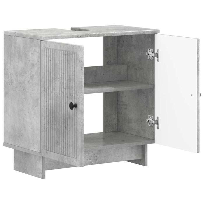 Dulap pentru Chiuveta de Baie EDE Gri Beton 59,5 x 31,5 x 59 cm - WALTI WALTI