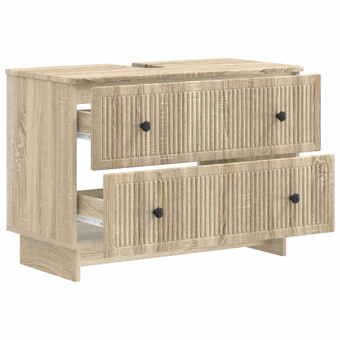 Dulap pentru Chiuveta de Baie EDE Stejar Sonoma 82 x 41 x 59 cm - WALTI WALTI