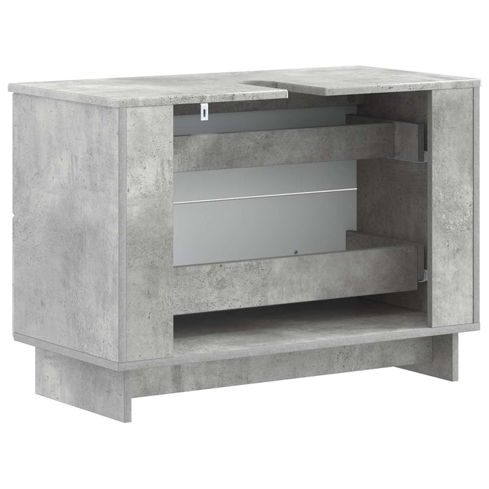 Dulap pentru Chiuveta de Baie EDE Gri Beton 82 x 41 x 59 cm - WALTI WALTI