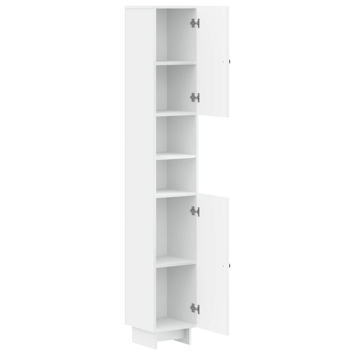 Cabinet de Baie cu Raft Deschis EDE Alb 30 x 31 x 190 cm WALTI