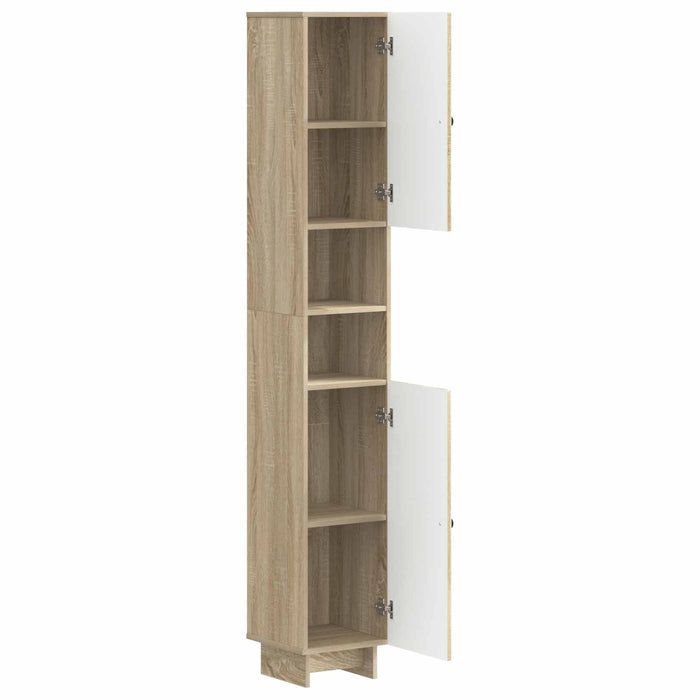 Cabinet de Baie cu Raft Deschis EDE Stejar Sonoma WALTI