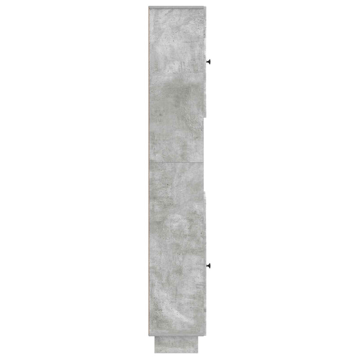Cabinet de Baie cu Raft Deschis EDE Gri Beton 30 x 31 x 190 cm WALTI