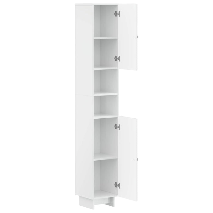 Cabinet de Baie cu Raft Deschis EDE Alb foarte lucios WALTI